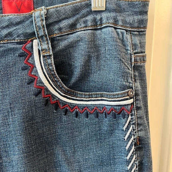 V Christina embroidered jeans size 14 - Picture 3 of 8